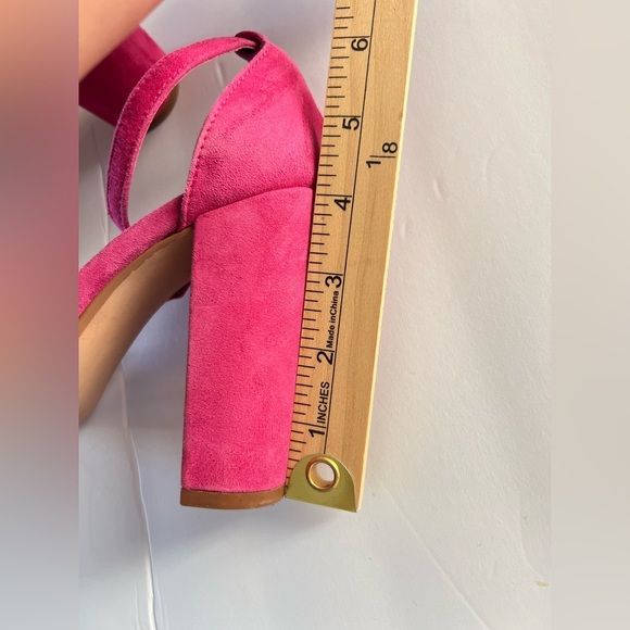 STEVE MADDEN Women's Carrson Ankle-strap Dress Sandals In Hot Pink size 8 - Picture 5 of 12